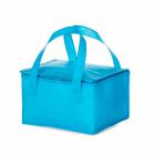 Bolsa térmica 10 litros em TNT com alça para mãos, revestimento interno de manta térmica cor azul - 805118
