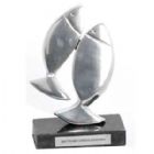 Troféu Personalizado  em alumínio fundido - Modelo Peixe duplo
