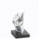 Troféu Personalizado em alumínio - Modelo Mão 