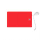 Cartão com fio dental na cor vermelho personalizado - 149175
