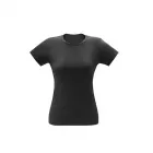 Camisetas Femininas 100% Algodão Penteado - preta - 1514012