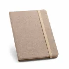 Caderno capa dura em tecido poliéster - 1067698