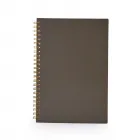 Caderno A5 com capa marrom - 1800673