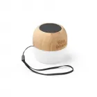 Caixa de som em bambu com pega em PP. - 1835329
