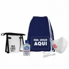 Kit-esportivo com saco mochila, necessaire, álccol em gel, e squeeze - 1019432