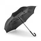 Guarda-chuva reversível com cabo em metal e varetas em fibra de vidro