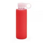 Squeeze Vidro Borossilicato e bolsa em silicone vermelho  - 1028863