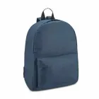 Mochila azul com bolso frontal grande - 248754