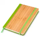 Caderneta em Bambu com detalhe verde - 1634334