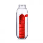 Squeeze Plástico 700ml Porta Comprimido vermelho - 1641910