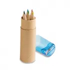 Caixa com 6 mini lápis de cor ROLS - 1642091
