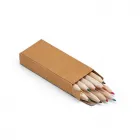 Caixa de cartão com 10 mini lápis de cor - 1642103