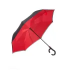 Guarda-chuva invertido com forro interno - preto e vermelho - 803882