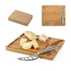Tábua de queijos em bambu com faca - 1582184