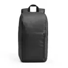 Mochila 600D preta, com bolso exterior frontal com zíper - 1199709