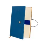 Caderneta Sintética Azul com Fecho - 1986026