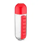 Squeeze 700ml vermelho com porta-comprimido - 559345