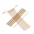 Kit Canudos Personalizados de Bambu com Escova de Limpeza - 1283151