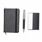 Kit executivo personalizado com caderneta, porta-cartão e caneta - 1281053