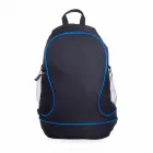 Mochila personalizada preta com detalhes em azul - 1281599