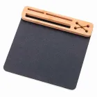 Mouse Pad em material sintético grafite e bambu. - 1332979