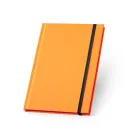 Caderno anotações com capa dura laranja - 1784053