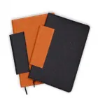 Caderno em couro personalizado e porta caneta - 2 cores - 1480428