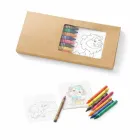 Kit para colorir personalizado com 6 mini lápis - 1493529