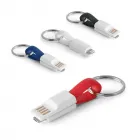 Chaveiro USB com conector 2 em 1 Personalizado - 1331796