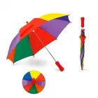 Guarda chuva infantil em poliéster colorido