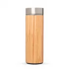 Garrafa de bambu e inox 400 ml com  infusor - 1418637