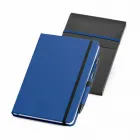 Kit de Caderno e Caneta Azul