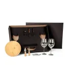 Kit para Queijo e Vinho em caixa