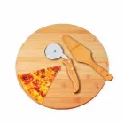 Kit pizza personalizado com tábua, espátula e cortador - 927201