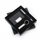 Kit executivo personalizado com chaveiro, porta-cartão e caneta - 929165