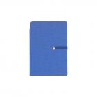 Bloco de anotações com elástico - azul - 1551629