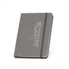 Caderno A5 com capa dura cinza - 1859792