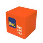 Cubo anti-stress laranja personalizado  - 547145