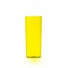 Copo em acrílico translúcido amarelo 330ml  - 799568