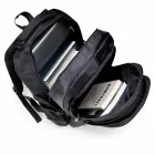 Mochila de nylon Personalizada com compartimento para notebook - aberta - 1543380