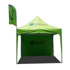 Tenda 3x3 sanfonada com bandeira wing banner - verde