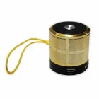 Caixa de som dourada/amarela com alça - 186374