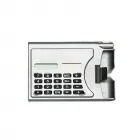 Calculadora plástica com porta-cartão lateral - 187023