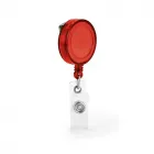 Porta crachá vermelho retrátil personalizado - 1525652