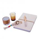 Kit Recordações com caderno, caixa de som, vela e caneta - 1685540