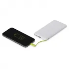 Carregador portátil plástico com 10.000mAh e indicador led de bateria - 1780957