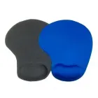 Mouse Pad ergonômico - Preto e azul