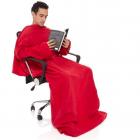 Cobertor de mangas para TV - vermelho - 1568560