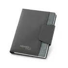 Porta-caderno com fecho magnético e bolso exterior  - 663907