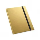 Caderno capa dura na cor dourado - 433574
